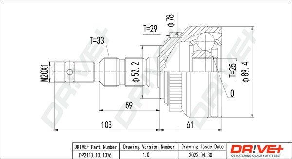 Junta homocinética externa dianteira para Opel Calibra 85