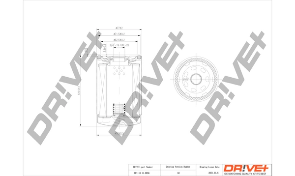 Filtro de óleo 04781452BF Chrysler