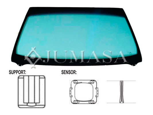 Pára-brisas para Peugeot 407  6D