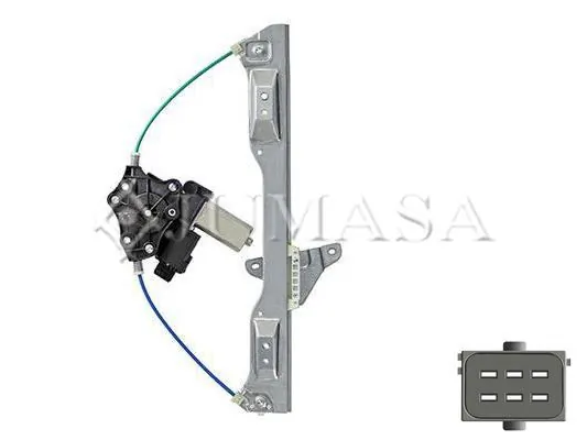 1689046680 General Motors Mecanismo de acionamento de vidro da porta dianteira direita