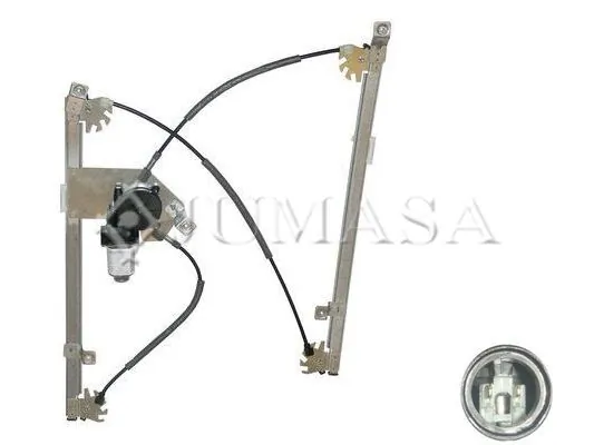 Mecanismo de acionamento de vidro da porta dianteira direita 60807460 PLUS AFTERMARKET