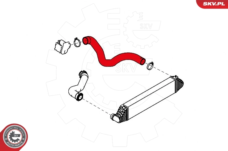 Compre 43SKV172 SKV Mangueira (cano derivado) de intercooler