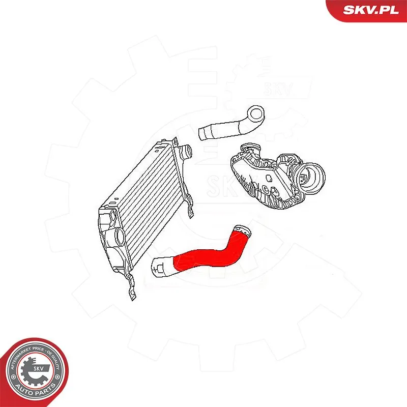Compre 54SKV103 SKV Mangueira (cano derivado) de intercooler