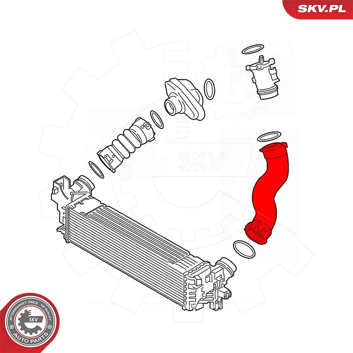 Compre 43SKV468 SKV Mangueira (cano derivado) de intercooler