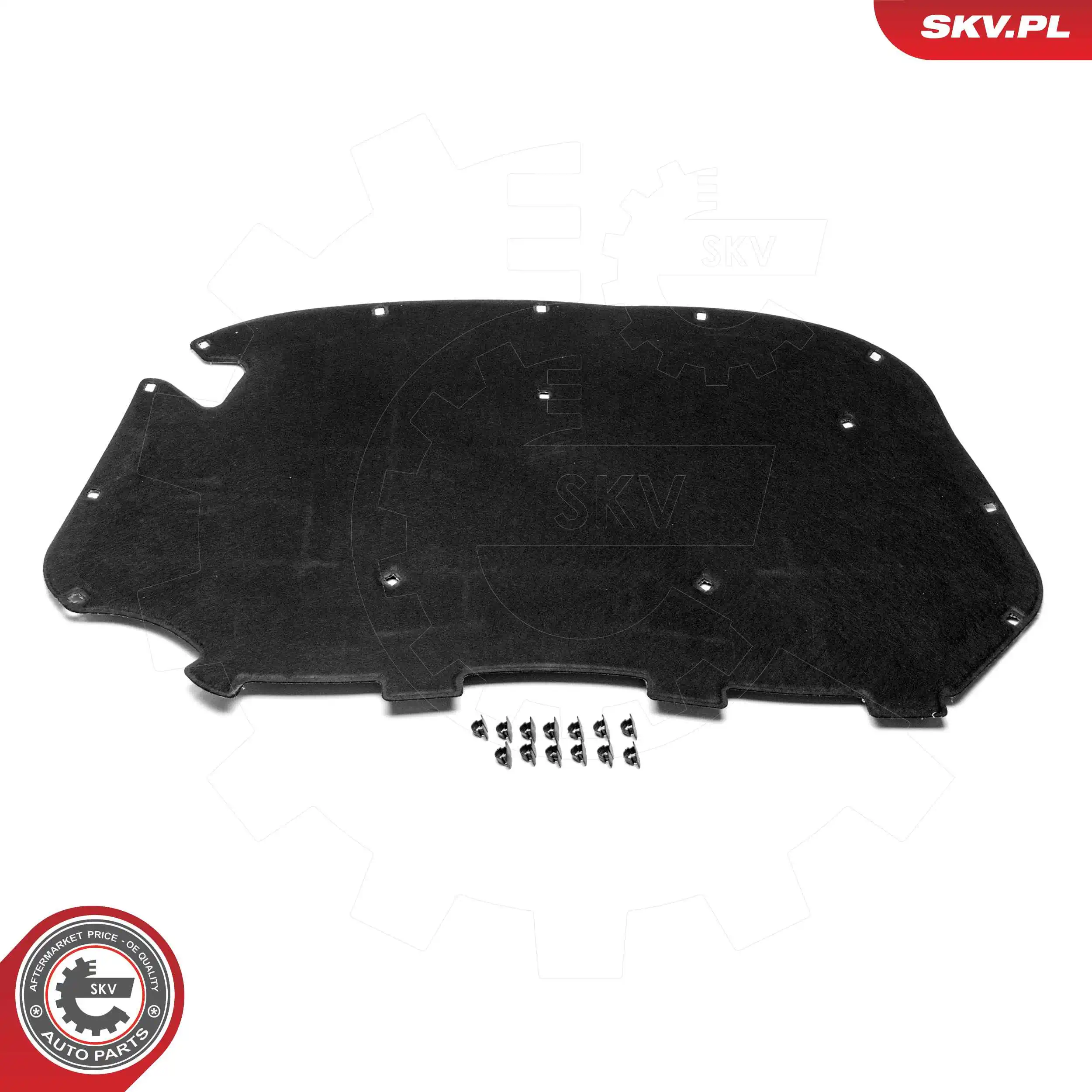  Isolamento de ruído da capota Skoda SuperB II liftback (3T4) (2008 - 2015) II