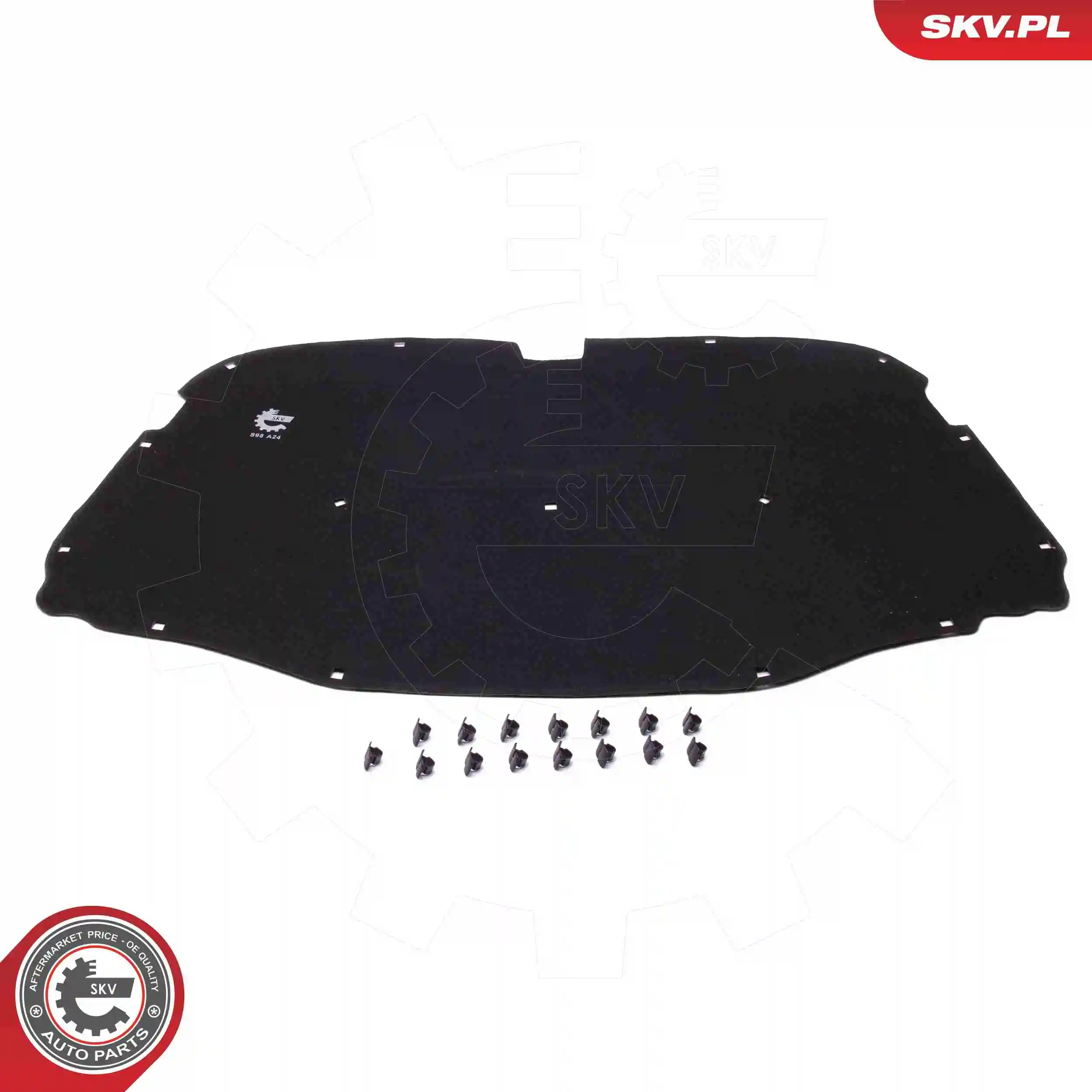 Isolamento de ruído da capota para Volkswagen Touareg I 7LA, 7L6, 7L7