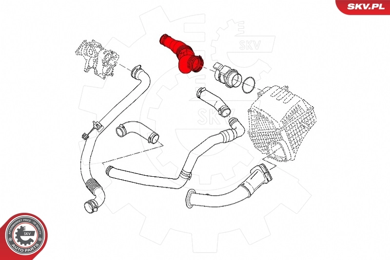 Compre 43SKV298 SKV Cano derivado de ar, entrada na turbina (supercompressão)