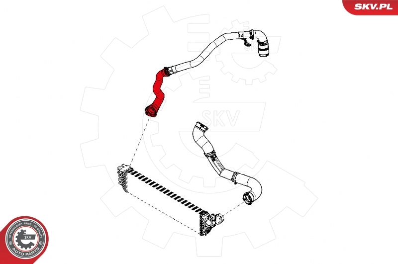 Compre 24SKV920 SKV Mangueira (cano derivado) de intercooler