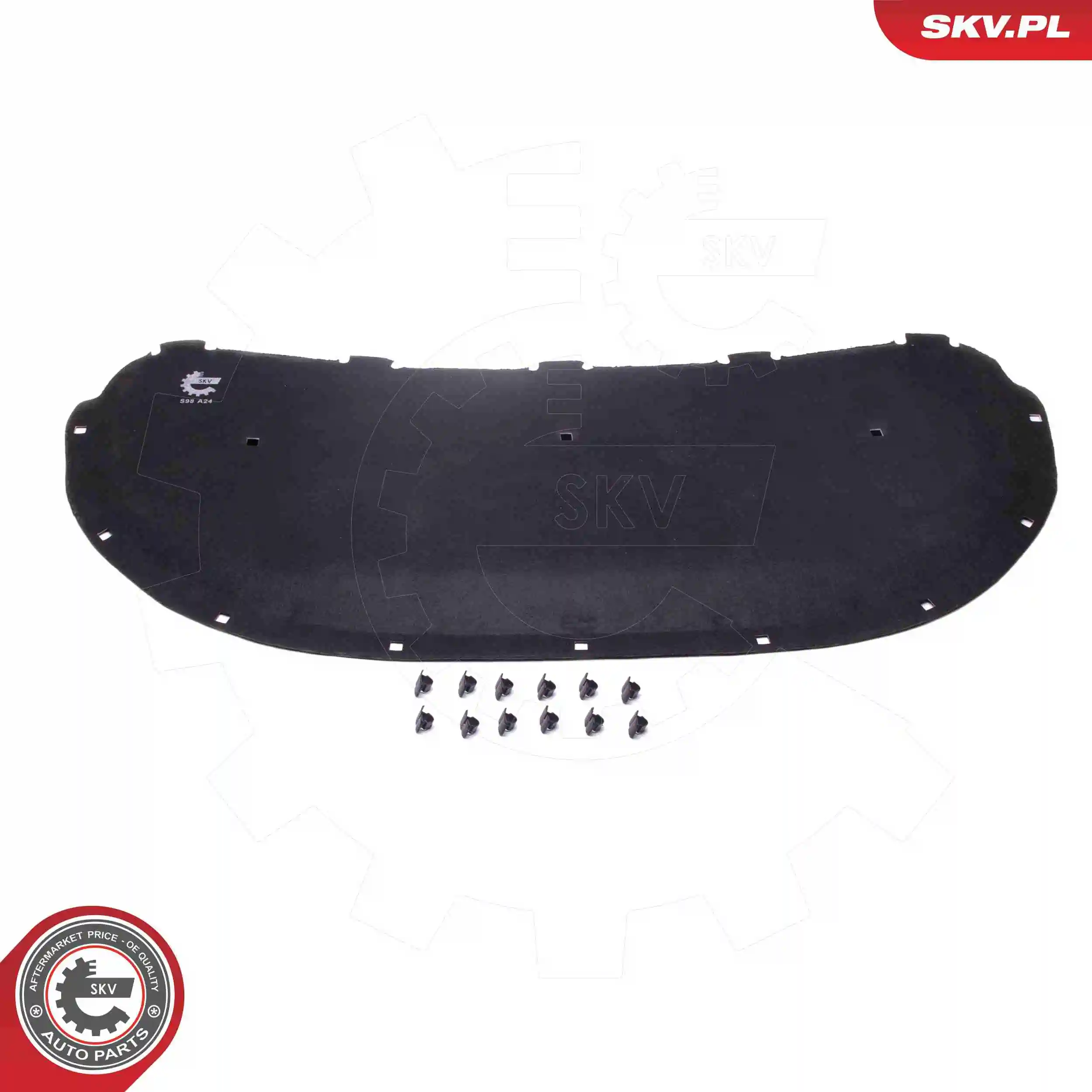 Isolamento de ruído da capota para Skoda Fabia I 6Y5