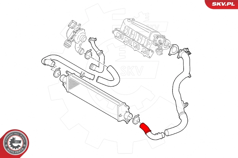 Mangueira (cano derivado) de intercooler NRF 166481 preço, a partir de 15,35 USD