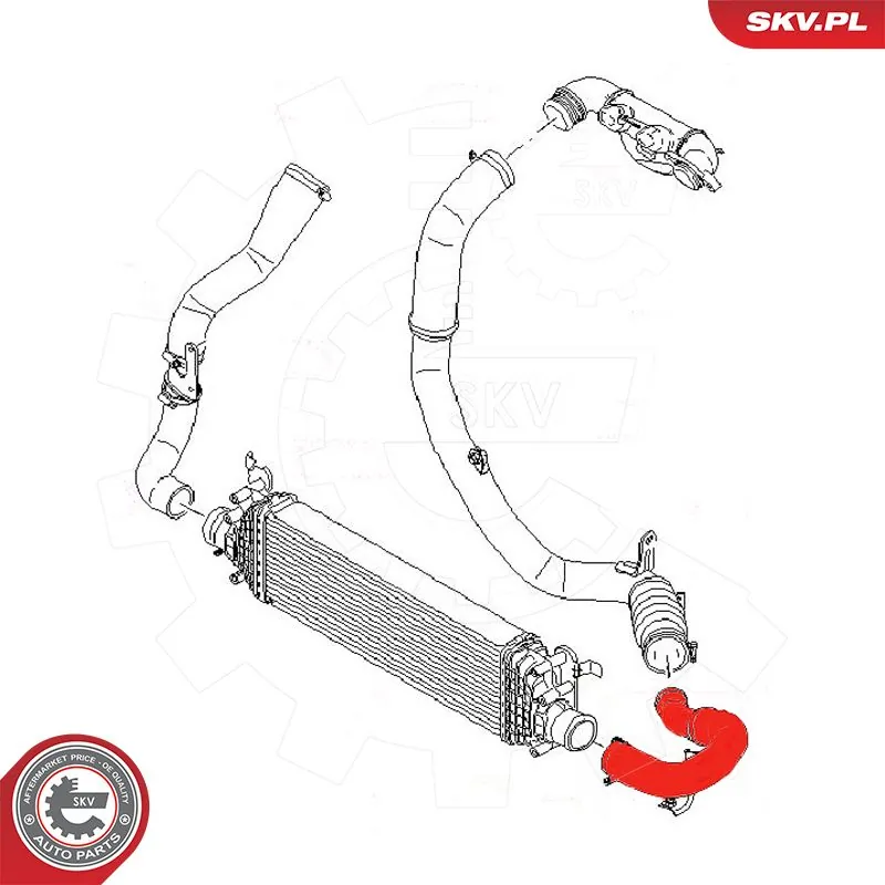Compre 54SKV009 SKV Mangueira (cano derivado) de intercooler