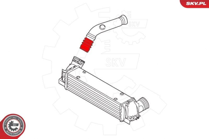 Mangueira (cano derivado) de intercooler Polcar 2060PT1