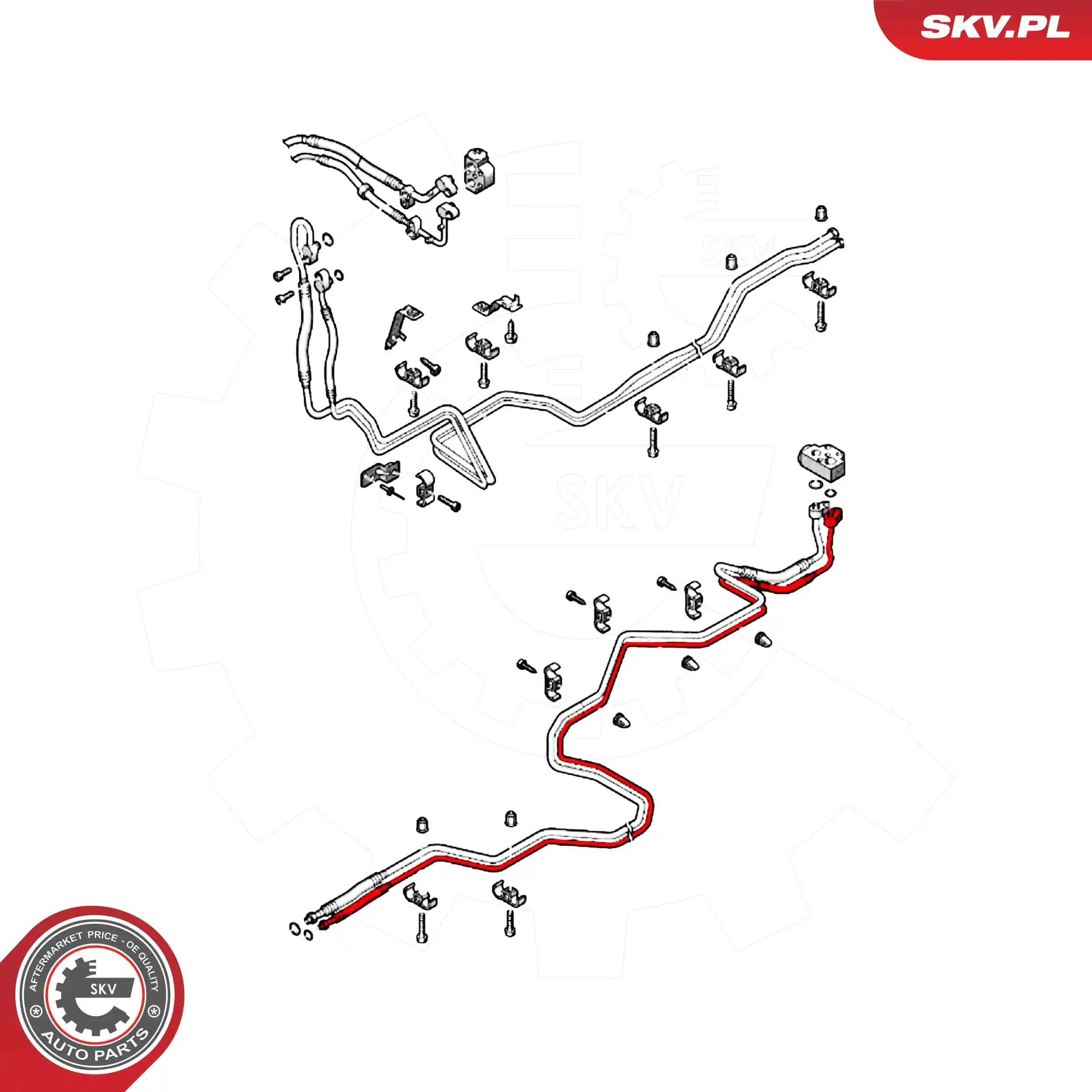 Compre 54SKV720 SKV Mangueira de aparelho de ar condicionado, desde o secador até o vaporizador traseiro
