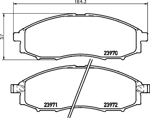 Sapatas do freio dianteiras de disco GDB3340 Hyundai/Kia