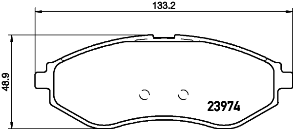  Sapatas do freio dianteiras de disco Chevrolet Aveo II hatchback (T250, T255) (2006 - 2011) II