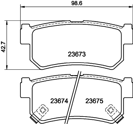 Sapatas do freio traseiras de disco Hyundai/Kia 4841308051 preço, a partir de 18,48 USD