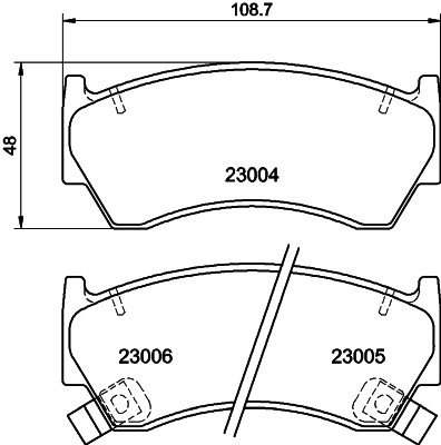 Sapatas do freio dianteiras de disco Suzuki Baleno preço, a partir de 27,83 USD