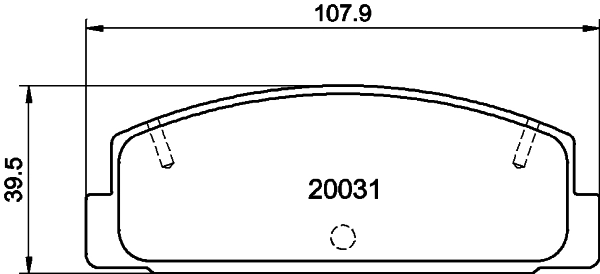 Sapatas do freio traseiras de disco Mazda 323 S IV BG