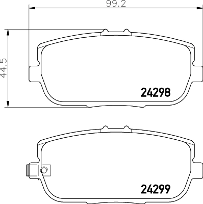 Sapatas do freio traseiras de disco Mazda MX-5 preço, a partir de 25,80 USD