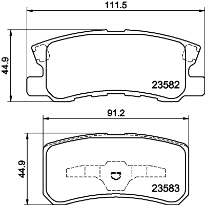 Compre MN102628 Toyota Sapatas do freio traseiras de disco