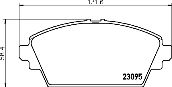  Sapatas do freio dianteiras de disco Nissan Primera sedan (P12) (2002 - 2008) 