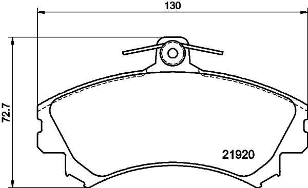  Sapatas do freio dianteiras de disco Mitsubishi Colt VII hatchback (Z3) (2008 - 2012) VII