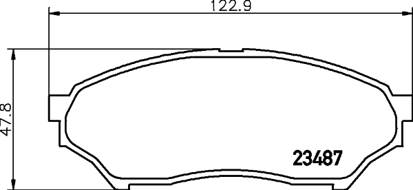 Sapatas do freio dianteiras de disco para Mitsubishi Pajero PININ H60, H70