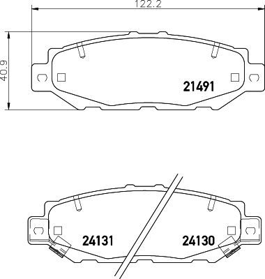 Compre Sapatas do freio traseiras de disco Toyota SUPRA 