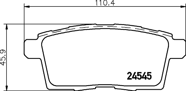  Sapatas do freio traseiras de disco Mazda CX-7 SUV (ER) (2009 - 2013) 