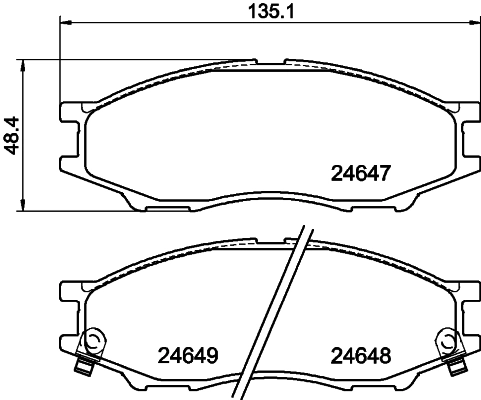 Sapatas do freio dianteiras de disco 410606N091 Hyundai/Kia