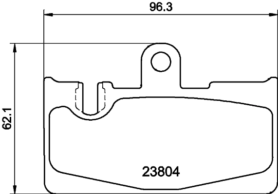  Sapatas do freio traseiras de disco Lexus LS sedan (UCF30) (2000 - 2006) 