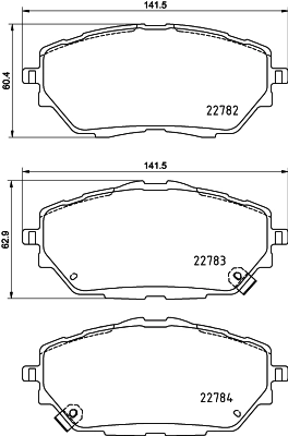 Sapatas do freio dianteiras de disco para Toyota Corolla  E21