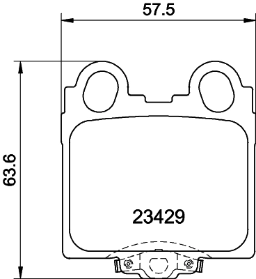  Sapatas do freio traseiras de disco Lexus IS sedan (E1) (1999 - 2005) 