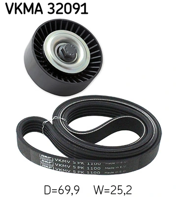Correia dos conjuntos de transmissão, kit para Fiat Ducato 230L
