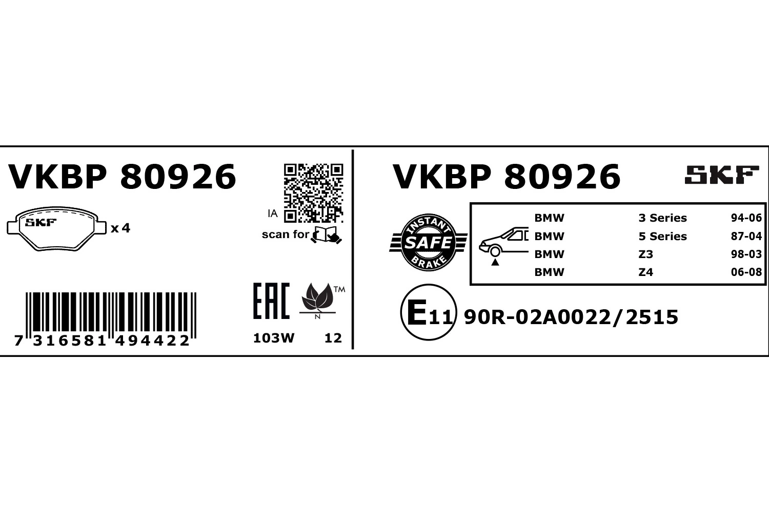 VKBP80926 SKF