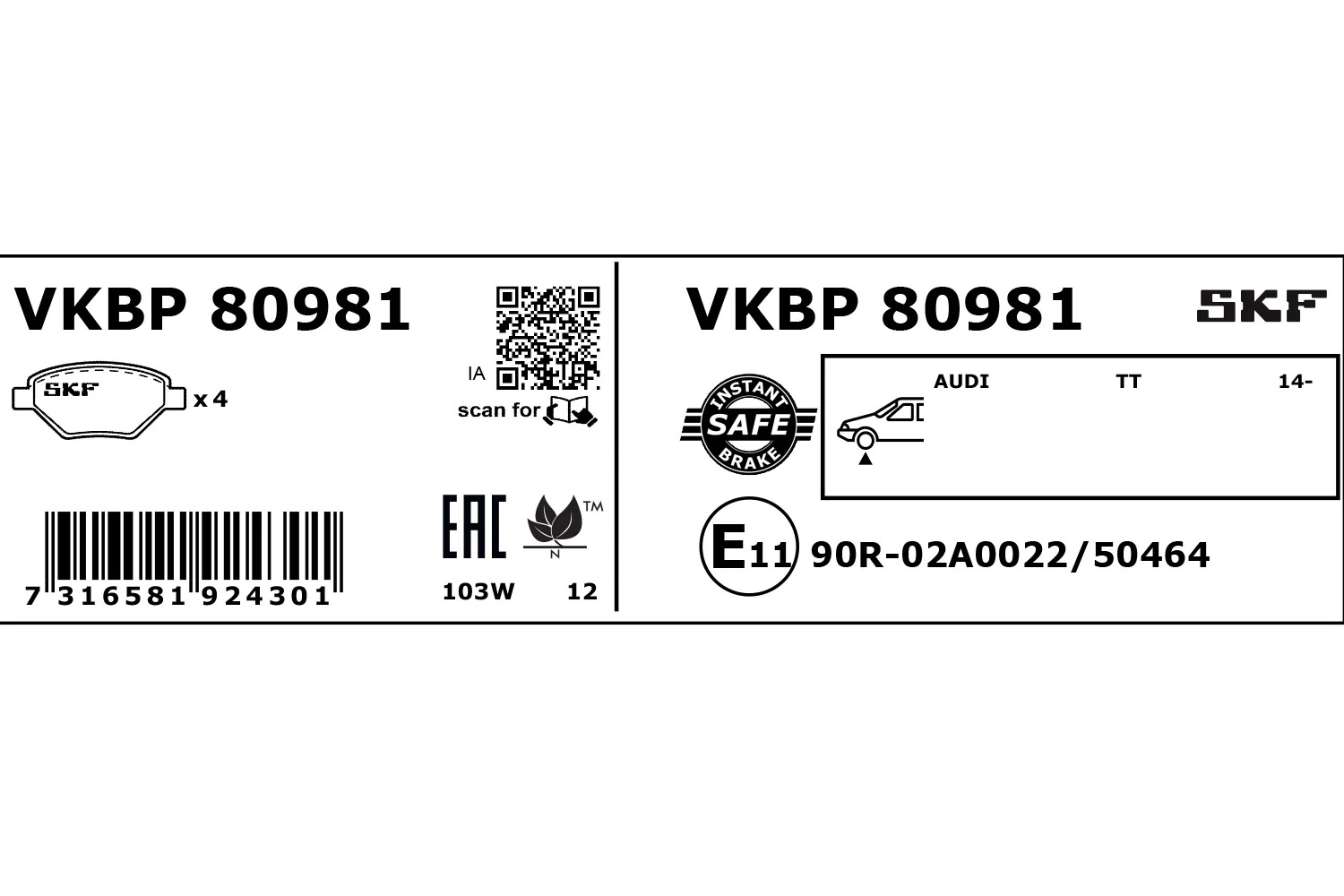 VKBP80981 SKF