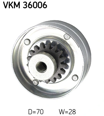 VKM36006 SKF Rolo de reguladora de tensão da correia de transmissão