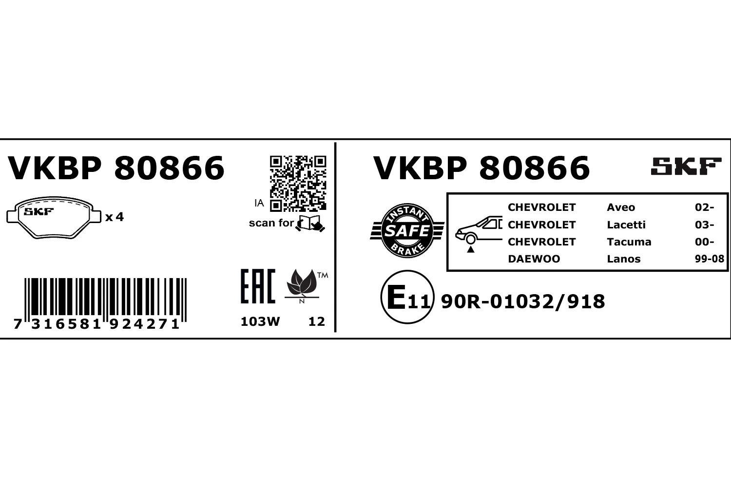 VKBP80866 SKF