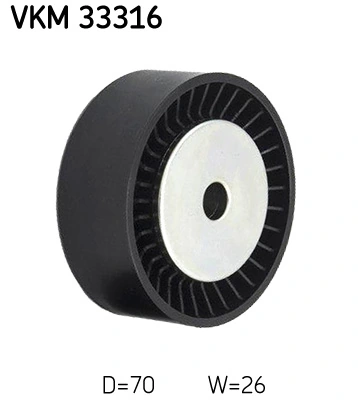 VKM33316 SKF Rolo parasita da correia de transmissão
