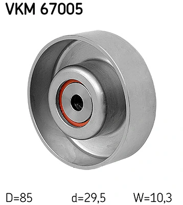 VKM67005 SKF Rolo parasita da correia de transmissão