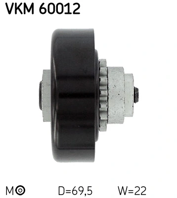 Rolo de reguladora de tensão da correia de transmissão SKF VKM60012 preço, a partir de 40,12 USD