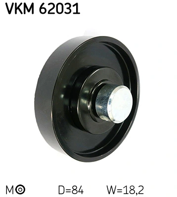 VKM62031 SKF Rolo de reguladora de tensão da correia de transmissão