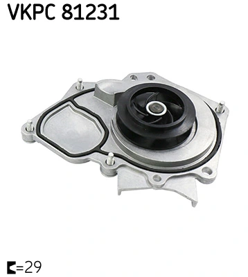 VKPC81231 SKF Bomba de água (bomba) de esfriamento