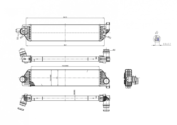 Compre 93168279 Peugeot/Citroen Radiador de intercooler