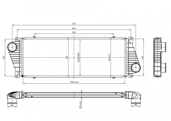 Radiador de intercooler Volkswagen LT 28-35 II 2DB, 2DE, 2DK