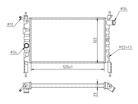 Radiador de esfriamento de motor Jdeus 020V13 preço, a partir de 50,61 USD