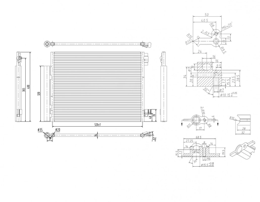  Radiador de aparelho de ar condicionado Renault DUSTER I SUV (HS) (2010 - 2026) I