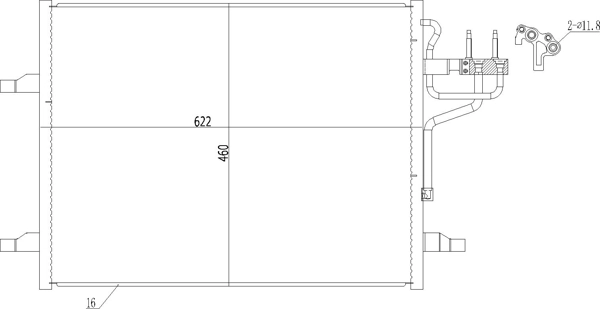 Radiador de aparelho de ar condicionado Ford Kuga preço, a partir de 78,89 USD