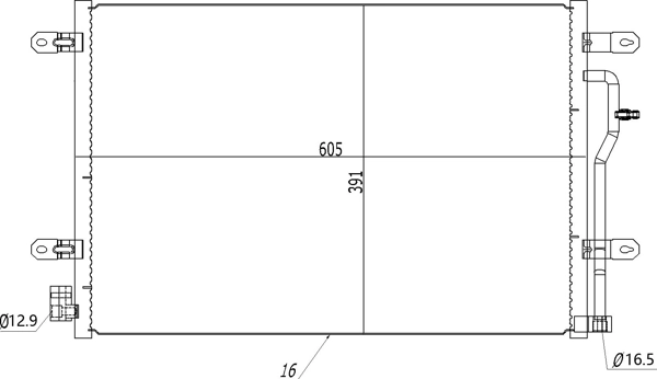 667089 ERA Benelux Radiador de aparelho de ar condicionado
