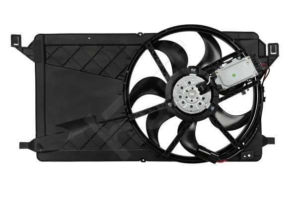 EV0121140 Jdeus Difusor do radiador de esfriamento, montado com motor e roda de aletas